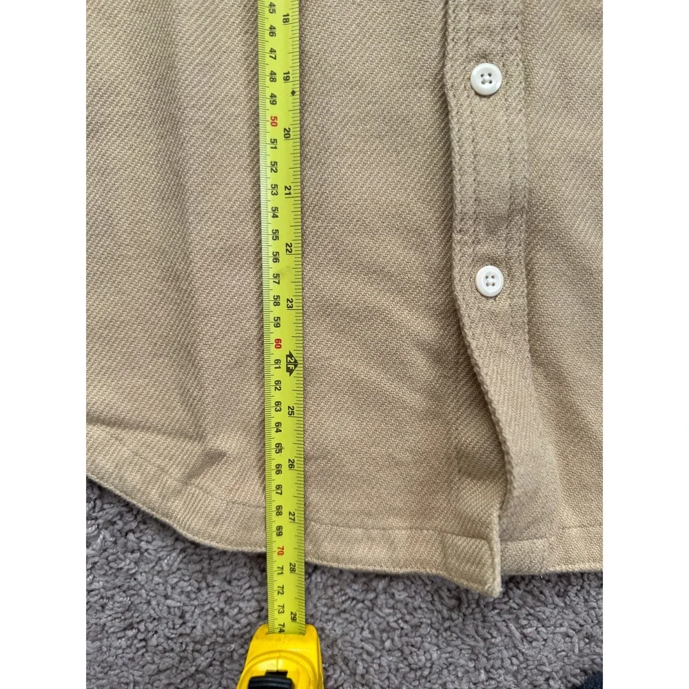 NWT The North Face Mens Twill Flannel Shirt Button Front Tan Stone Small‎ $100